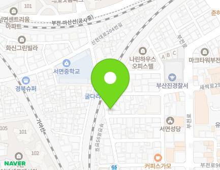 부산광역시 부산진구 서면문화로53번길 59 (부전동, 누리마을) 지도