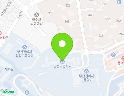 부산광역시 부산진구 양정로 46 (양정동, 양정고등학교) 지도
