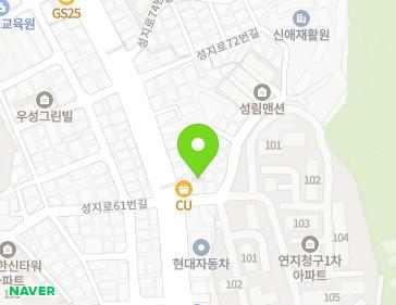 부산광역시 부산진구 성지로 62 (초읍동) 지도