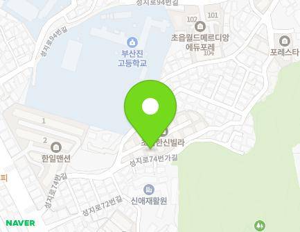 부산광역시 부산진구 성지로74번길 34-10 (초읍동, 한신주택) 지도