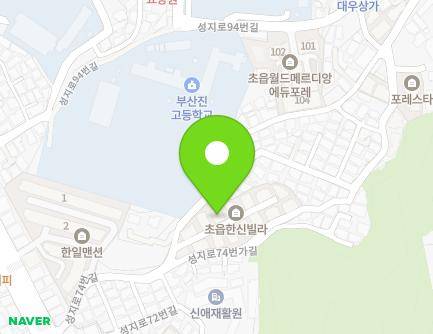 부산광역시 부산진구 성지로74번길 34-11 (초읍동, 한신주택) 지도