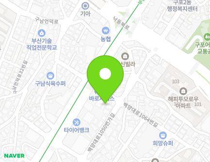 부산광역시 북구 백양대로1064번길 8 (구포동) 지도
