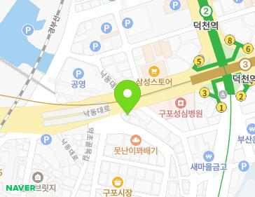 부산광역시 북구 낙동대로 1778 (구포동) 지도