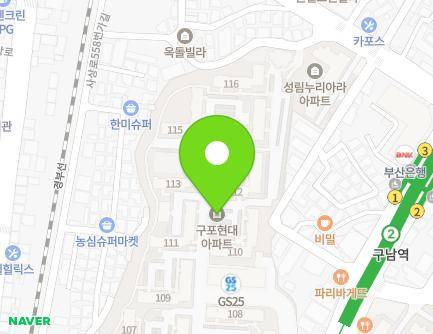 부산광역시 북구 백양대로 1003 (구포동, 현대아파트) 지도