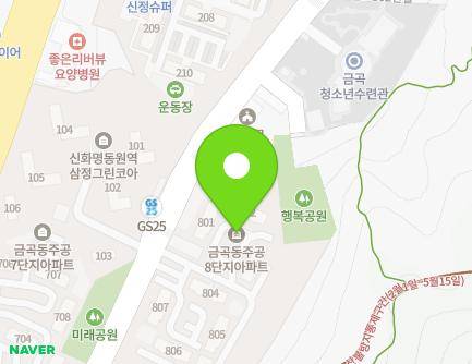 부산광역시 북구 효열로 134 (금곡동, 금곡8단지주공아파트) 지도