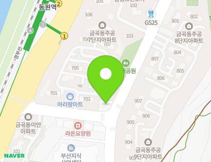 부산광역시 북구 효열로 117 (금곡동, 햇빛유치원) 지도