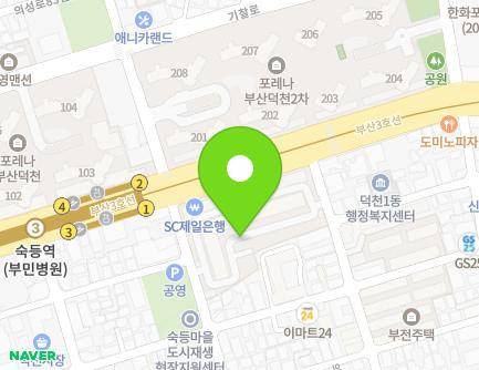 부산광역시 북구 만덕대로90번길 13 (덕천동, 대방아파트) 지도
