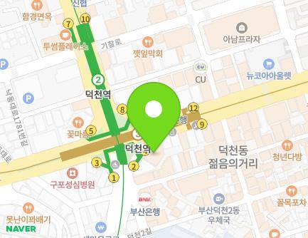 부산광역시 북구 백양대로 1204 (덕천동, 동강빌딩) 지도