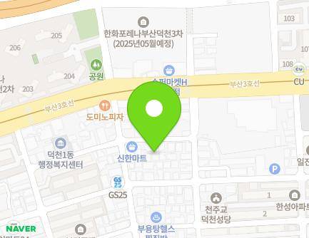 부산광역시 북구 만덕대로102번가길 36 (덕천동, 에이스) 지도