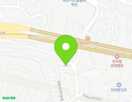 부산광역시 북구 중리로 74 (만덕동) 지도