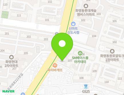 부산광역시 북구 금곡대로 222 (화명동, 동원로얄듀크) 지도