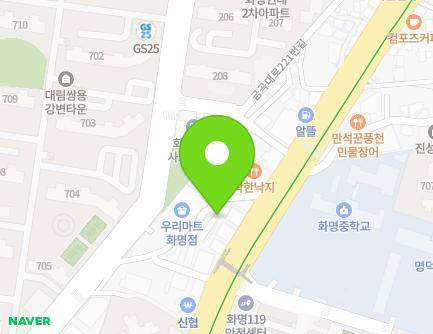 부산광역시 북구 금곡대로 191-1 (화명동, 화명종합시장) 지도