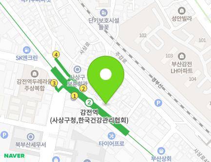 부산광역시 사상구 사상로 90 (감전동, 3801빌딩) 지도