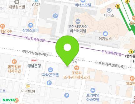 부산광역시 사상구 광장로 50 (괘법동) 지도