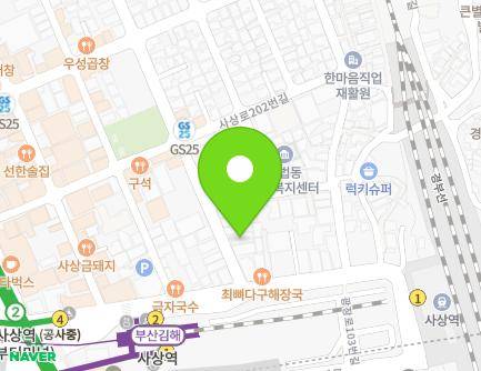 부산광역시 사상구 광장로93번길 8 (괘법동, 성오안과의원) 지도