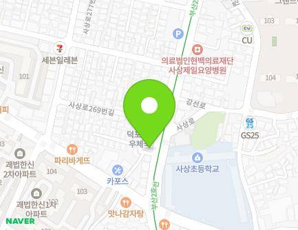 부산광역시 사상구 사상로 265 (덕포동) 지도