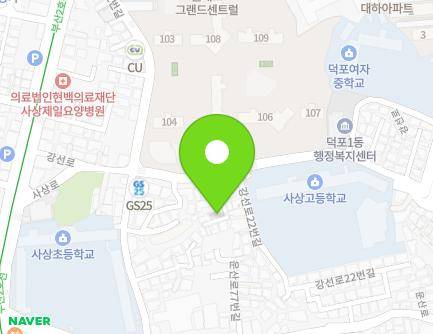 부산광역시 사상구 강선로 18-8 (덕포동) 지도