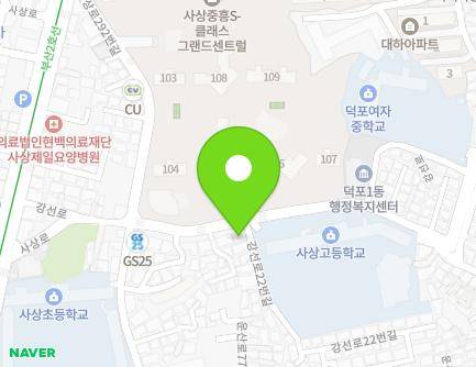 부산광역시 사상구 강선로 22 (덕포동) 지도