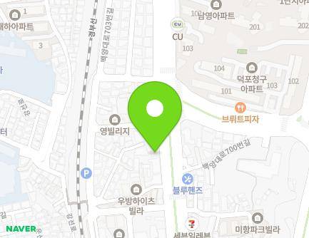 부산광역시 사상구 백양대로 693-1 (덕포동, 힐링하우스) 지도