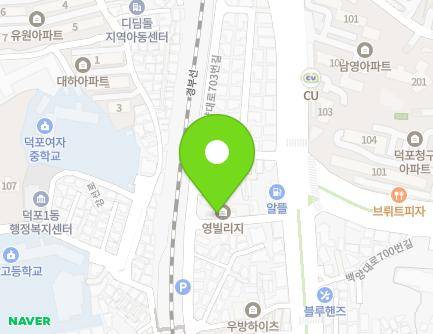 부산광역시 사상구 백양대로 697-14 (덕포동, 영빌리지) 지도