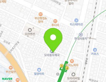 부산광역시 사상구 사상로519번길 11 (모라동, 모라동우체국) 지도
