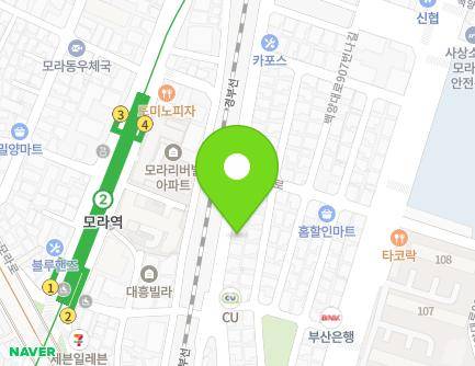 부산광역시 사상구 백양대로907번길 56 (모라동, 새싹어린이집) 지도