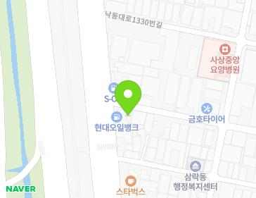 부산광역시 사상구 낙동대로 1316 (삼락동, 중앙오일뱅크) 지도