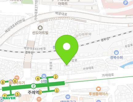 부산광역시 사상구 주감로 168-1 (주례동) 지도