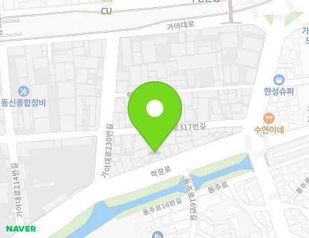 부산광역시 사상구 학장로 301-1 (주례동) 지도