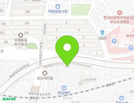 부산광역시 사상구 백양대로 435 (주례동) 지도