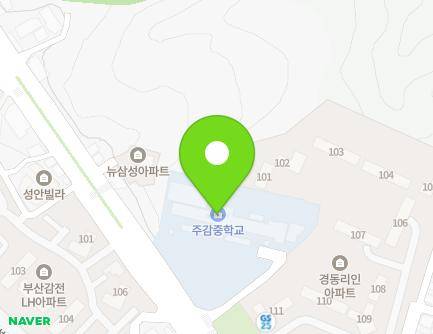 부산광역시 사상구 백양대로 530 (주례동, 주감중학교) 지도