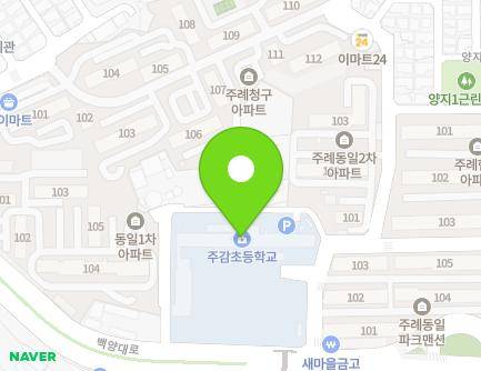 부산광역시 사상구 양지로 48 (주례동, 주감초등학교) 지도