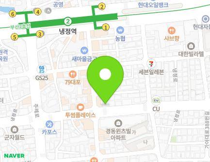 부산광역시 사상구 냉정로 117-1 (주례동, 제일의원) 지도