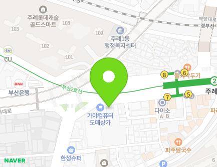 부산광역시 사상구 가야대로 258 (주례동, 부산의료기) 지도