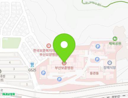 부산광역시 사상구 백양대로 420 (주례동, 보훈병원) 지도