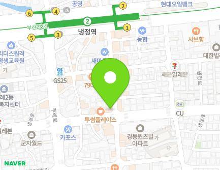 부산광역시 사상구 냉정로 115-1 (주례동, 노창진치과) 지도