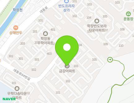 부산광역시 사상구 대동로64번길 25 (학장동, 금강아파트) 지도