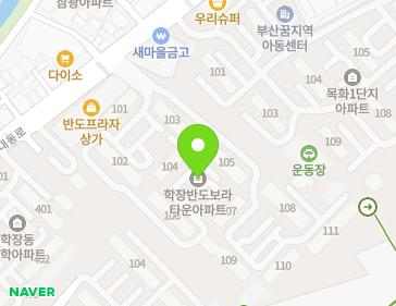부산광역시 사상구 대동로 98 (학장동, 학장반도보라타운) 지도