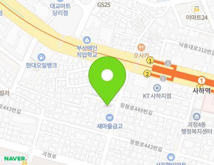 부산광역시 사하구 낙동대로323번길 16 (괴정동, 희망맨션) 지도