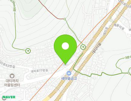 부산광역시 사하구 대티로 77 (괴정동) 지도