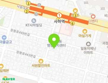 부산광역시 사하구 낙동대로309번길 19-1 (괴정동) 지도