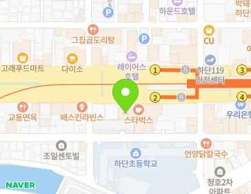 부산광역시 사하구 낙동남로 1396 (하단동) 지도
