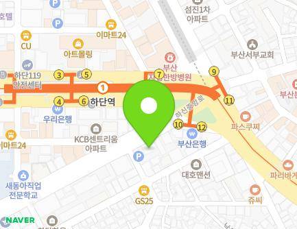 부산광역시 사하구 하신중앙로 340 (하단동) 지도