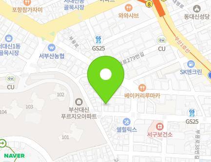 부산광역시 서구 부용로 14-13 (서대신동1가, 하은빌리지) 지도