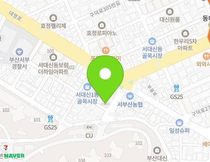 부산광역시 서구 대영로38번길 16 (서대신동1가, 효정팰리스) 지도