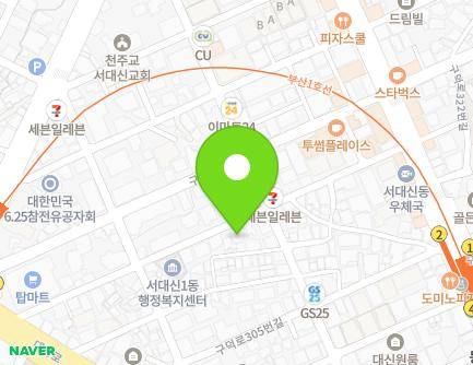부산광역시 서구 구덕로315번길 35 (서대신동2가, 제이비빌리지) 지도