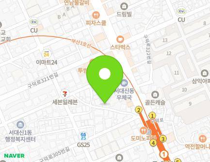 부산광역시 서구 구덕로305번길 4-14 (서대신동2가, 청탑그린빌라8차) 지도