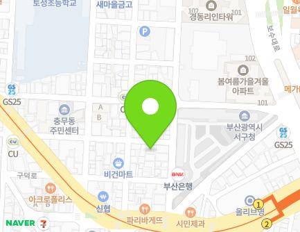 부산광역시 서구 구덕로142번길 32-1 (토성동4가, 스타원룸) 지도