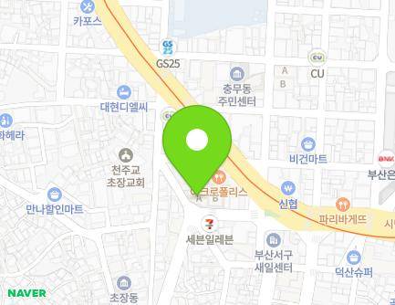 부산광역시 서구 초장로 51 (토성동5가, 서원블루오션 A) 지도