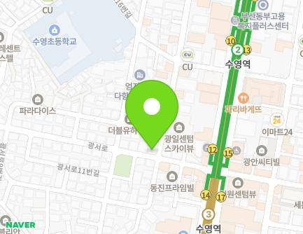 부산광역시 수영구 광서로10번길 3 (광안동, 광안동상가) 지도